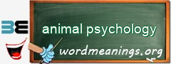 WordMeaning blackboard for animal psychology